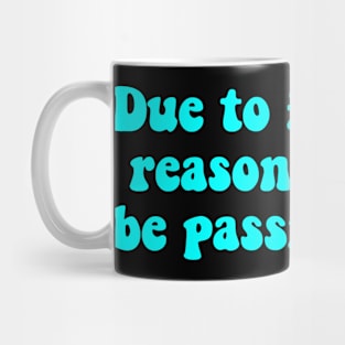 Financial Passing Light Blue Mug